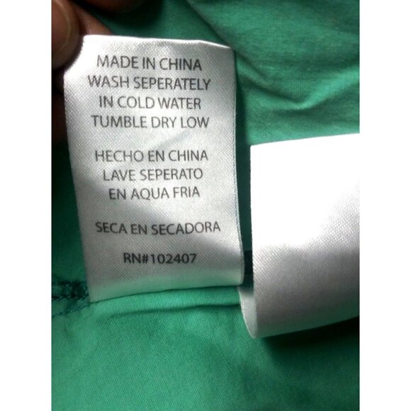 Roar Western Shirt Womens Sz L Slim Embroidered Rhinestones Cowgirl green black - Picture 12 of 12